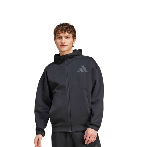 Adidas Men's Deep Blue Performance Jacket - Picture 4 of 4